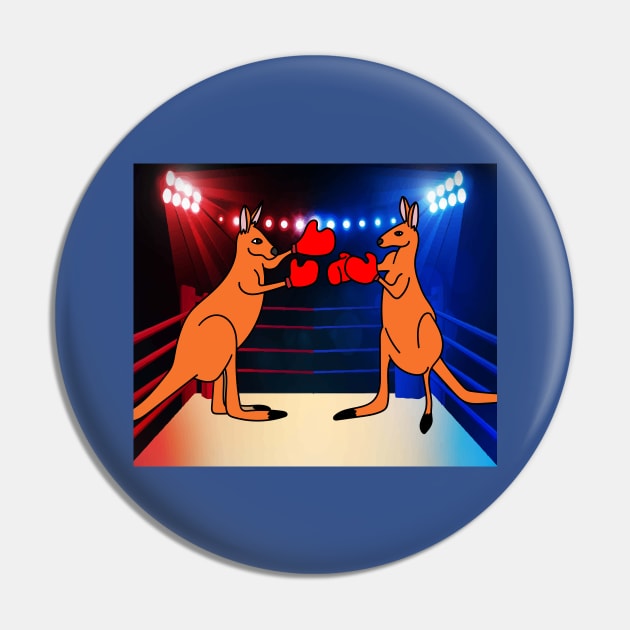 Boxing Glove Boxing Kangaroo Fighting Pin by flofin