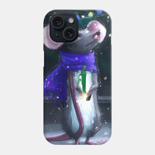 Cute Rat Drawing Phone Case by Play Zoo