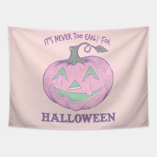 Never Too Early For Halloween - Vintage Pumpkin Tapestry