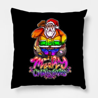 Merry Christmas Pride Santa Pillow