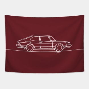 SAAB 900 - Single Line Tapestry