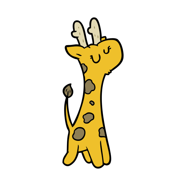 Baby Cartoon Giraffe by FunnyMoonCosmic