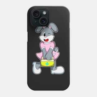 Rabbit as Medic with First aid kit Phone Case