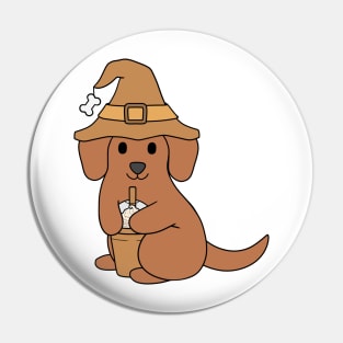 Pumpkin Spice Dachshund Pin