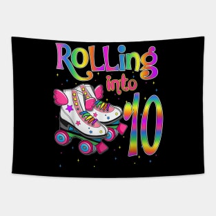 Rolling Into 10 years Lets Roll I'm Turning 10 Tapestry