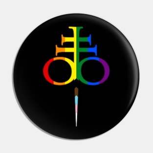 Bloodrayne Rainbow Symbol Pin