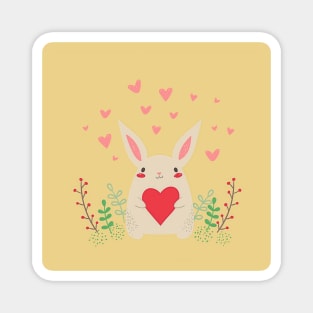 Loverly Cute Rabbit Magnet