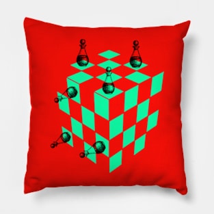 Chess cube Pillow