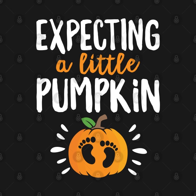 Expecting A Little Pumpkin Funny Halloween Pregnancy Announcement by HCMGift