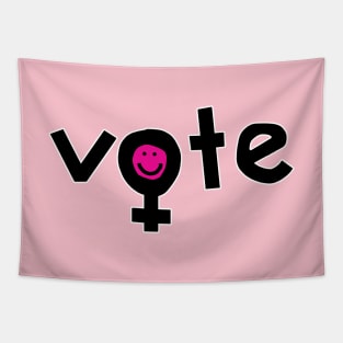 Vote for Womens Rights Female Gender Symbol Tapestry