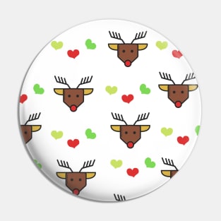 Reindeer Hearts Pin
