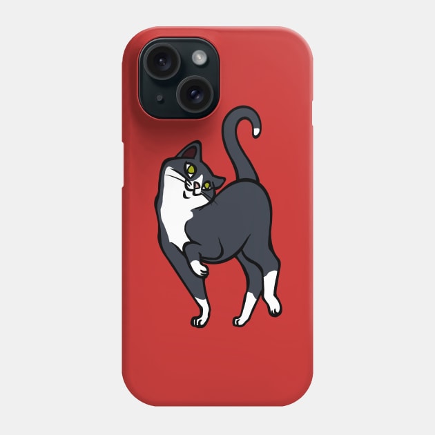 Begging for pettings--Tuxedo Cat Style Phone Case by RJKpoyp