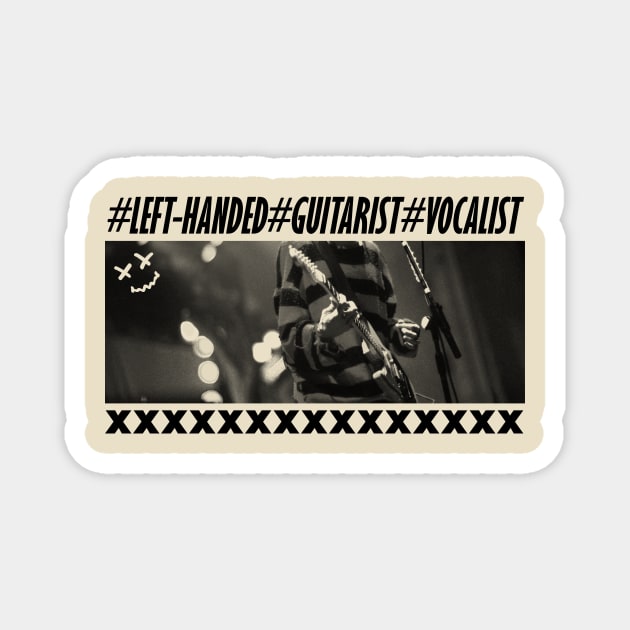 Left Handed Guitarist Magnet by XRODOX XLOROX