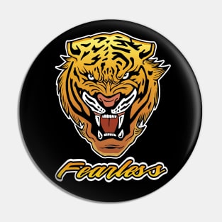 Fearless Angry Tiger Pin