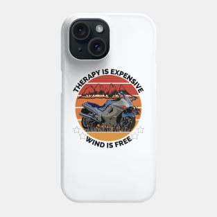 Therapy is Expensive Wind is Free Funny Saying T-shirt Phone Case