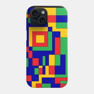 colored lego shapes Phone Case