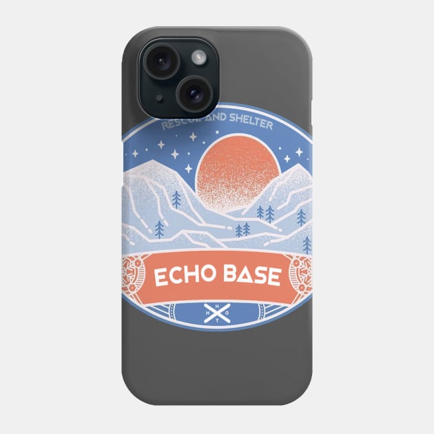 Rebel Echo Base in Hoth Phone Case by Cisne Negro