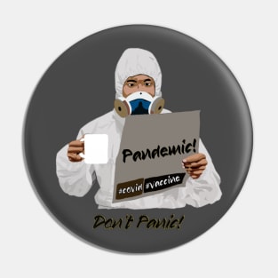 Don't Panic Covid-19 Pandemic Pin