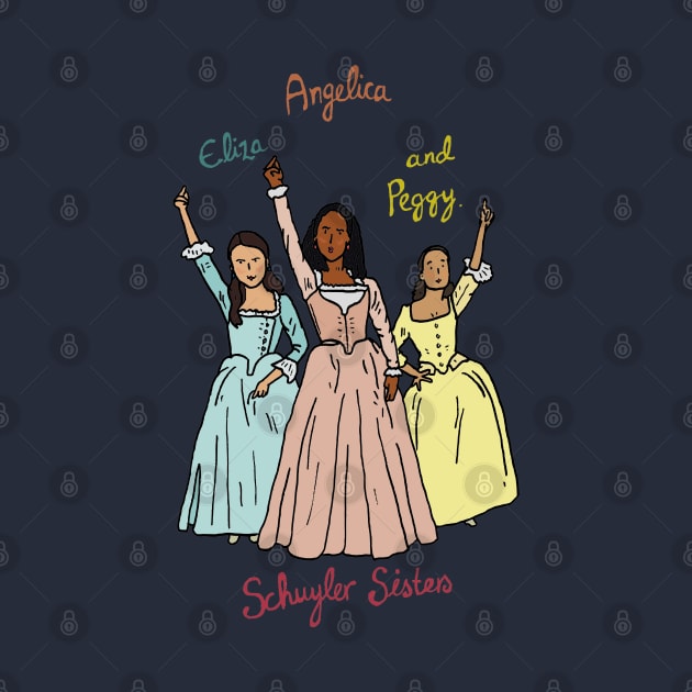 Hamilton - Schuyler Sisters by JennyGreneIllustration