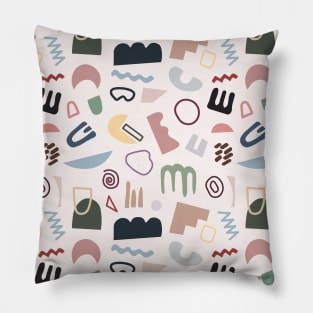 Abstract Shapes Natural Light Pillow