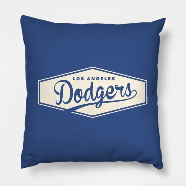 Dodgers Stadium Scoreboard by Buck Tee Pillow by Buck Tee