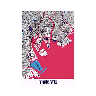 Tokyo - Japan MilkTea City Map T-Shirt