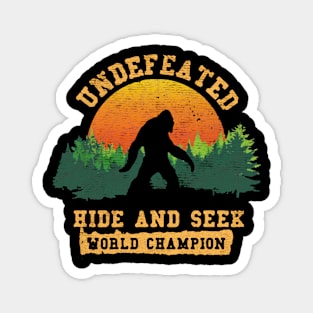 Bigfoot Hide And Seek World Champion Magnet