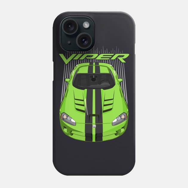 Viper SRT10-green and black Phone Case by V8social