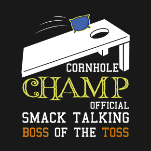 Cornhole Champion - Corn Hole Toss Boss Funny Winner T-Shirt