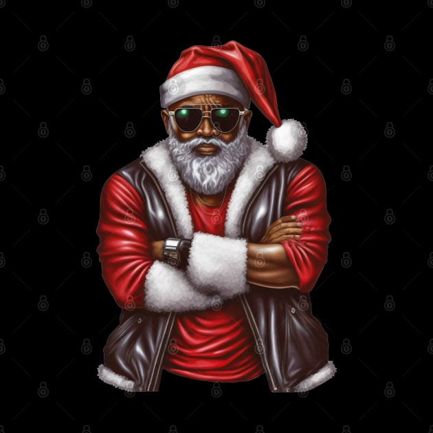 Cool Black Santa, African American Santa by UrbanLifeApparel