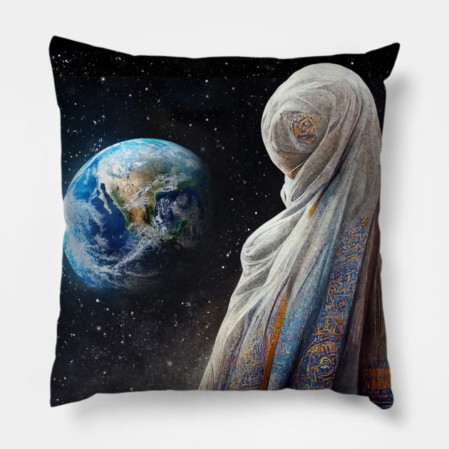 The Lost Planet and The Blind People Pillow by benheineart