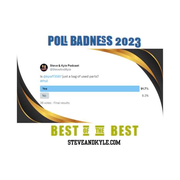 Poll Badness 2023 by steveandkyle