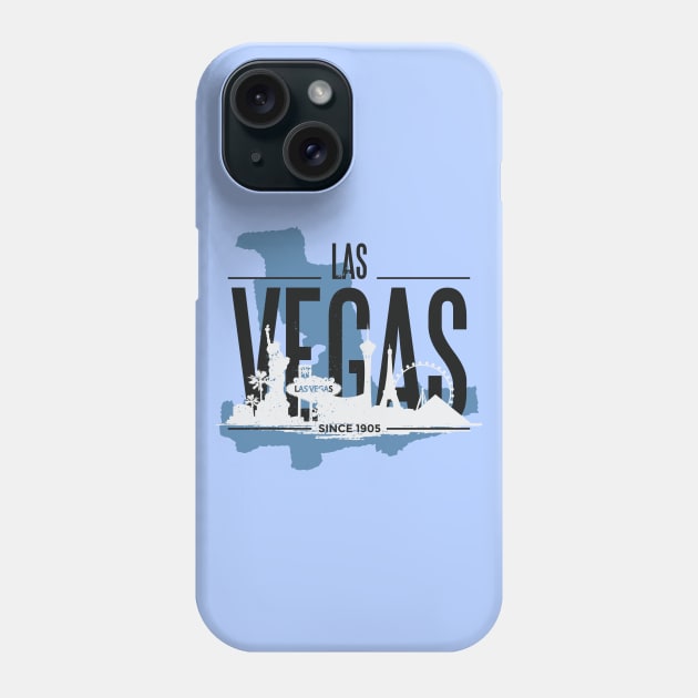 Las Vegas Skyline Design Phone Case by LR_Collections