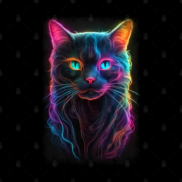 Neon Cat 12 by KawaiiDread