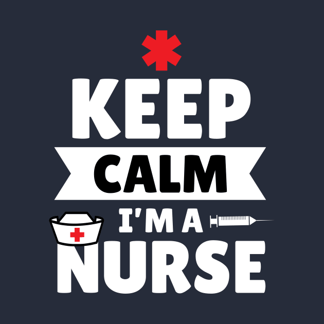 Keep Calm I'm A Nurse Trust Me Cute Funny Gift by klimentina