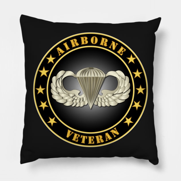 Airborne Veteran Pillow by twix123844