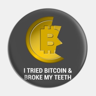 Bitcoin Teeth (dark) Pin