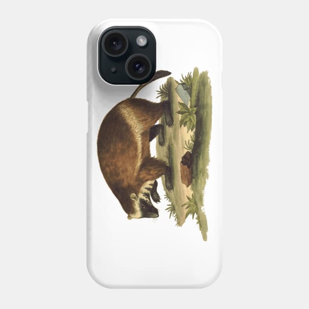 Vintage Illustration of the Honey Badger Phone Case by Naves