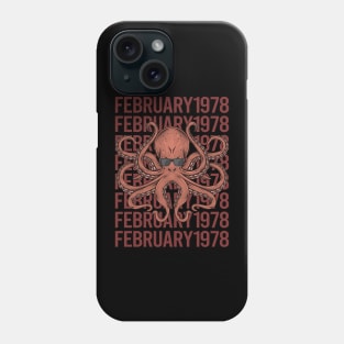 Funny Octopus - February 1978 Phone Case