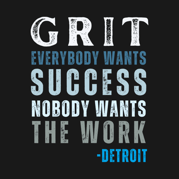 Detroit Grit Lions Football by Little Duck Designs