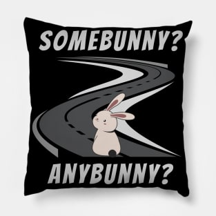 Somebunny? Anybunny? Nobunny Pillow