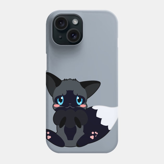 Cute Little Silver Fox Phone Case by Kirion