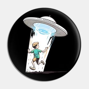 I Want to Be Leaving - Ride on a flying saucer Pin