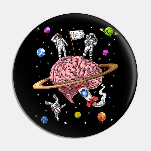 Psychedelic Astronauts DMT Trip Pin by underheaven