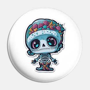 Skeleton Xmas Pin