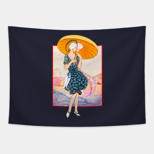 Beach Umbrella Tapestry