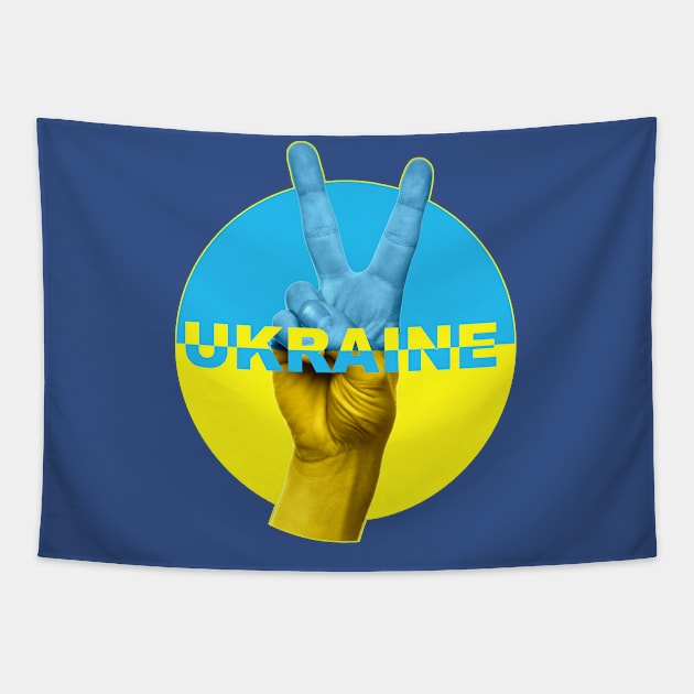 Ukraine Okay! Tapestry by TJWDraws