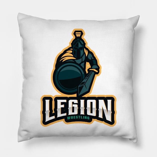 Legion Wrestling Pillow by Tip Top Tee's