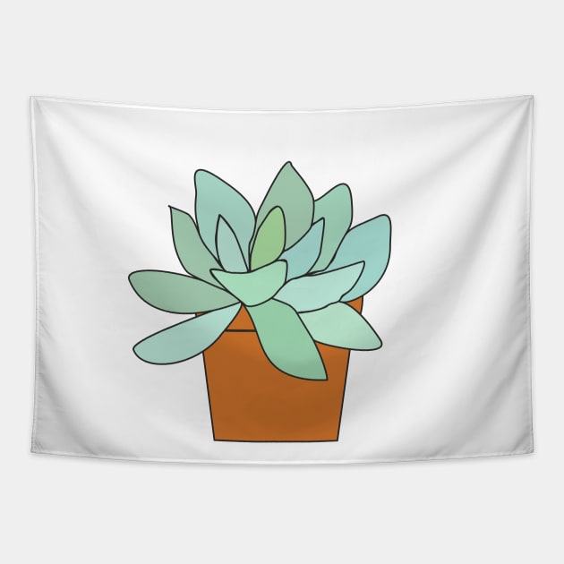 succulent in a pot Tapestry by Veronika-Sh