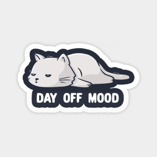 Day Off Mood Cute Lazy Cat Gift Magnet